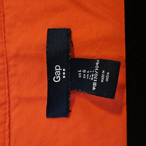 GAP Womens Large Coral Pintuck Blouse Top Long Sleeve Collar Casual c - Picture 2 of 4